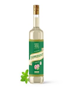 ChocZero Sugar Free Peppermint Syrup for Coffee - Keto Flavoring Syrups - Low Calorie Simple Syrup for Flavored Drinks - 25.4 Fluid Ounces