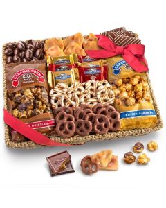 A Gift Inside Chocolate Caramel and Crunch Grand Gift Basket