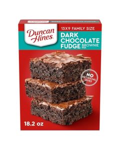Duncan Hines Brownie Mix Dark Chocolate Fudge 182 oz