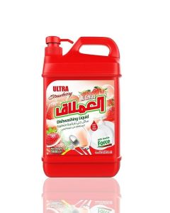Al Emlaq Dishwashing Liquid, Ultra Strawberry With Double Force- 1800ml