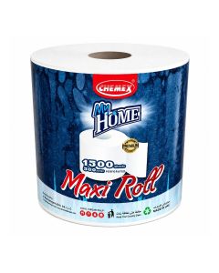 CHEMEX My Home Maxi Roll Paper Towel, 300m, 1500 Perforated Sheets