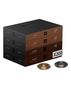 Nespresso Professional - Forte & Intenso Assortment - 200 Coffee Capsules (4 Boxes of 50) - Espresso & Lungo