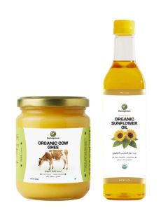 HG Organic Pure Desi Ghee 500ml + Organic Sunflower Oil 1ltr