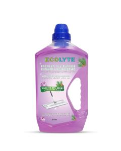 ECOLYTE+ Floor Cleaner, Premium All Purpose Cleaner Plus Disinfectant, for Hospital, Home, Office & Commercial Use for Dirt, Stains & Germs, Floor Cleaning (Lillies & Pine, 1 Liter)