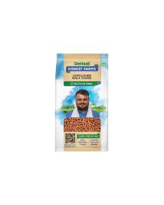 DeHaat Honest Farms Unpolished Kala Chana / Black Chana / Pesticide-Free / 1kg