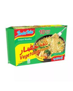 Indomie Vegetable Flavor Instant Fried Noodles, 10 Packets X 75gms Instant Any Time Meal