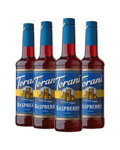 Torani Sugar Free Syrup Raspberry 254 Ounce Pack of 4