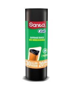 Sanita Club Biodegradable Garbage Bags 30 Gallons Medium Size 60 x 90cm 20pcs