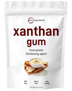 Xanthan Gum Powder, 2lb (32oz) / Premium Quality for Keto-Baking & Diet / Unflavored Thickening Agent for Cooking & Baking / Non-GMO, Gluten Free, Keto & Vegan Friendly