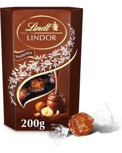 Lindt Lindor Hazelnut Chocolate Truffles - 200g Gift Box