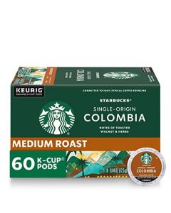 Starbucks KCup Coffee Pods Medium Roast Coffee Colombia 100 Arabica 6 boxes 60 pods total
