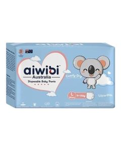 Ultra Thin Baby Diaper Pants Size 4 (Large 9-14kg)-Soft Breathable Pull Up Nappies with Leak Protection 44 Pcs