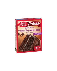 Betty Crocker Delights Super Moist Triple Chocolate Fudge Cake Mix 1325 oz