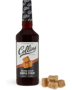 Collins Brown Sugar Simple Syrup - 32oz Bottle for Coffee and Cocktails