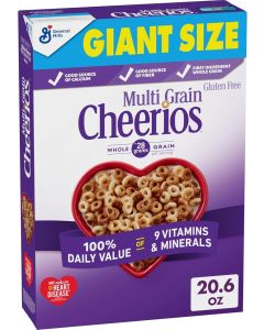 Cheerios Multi Grain Gluten Free Cereal, 20.6 OZ Giant Size Box