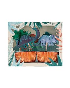 Meri Meri Dinosaur Kingdom Cupcake Kit Pack of 24