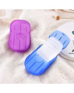 Hoppokart 2pcs Disposable Hand Washing Cleaning Paper Soap Slice Sheets Foaming Paper Soap For Travel