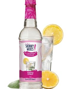 Jordan's Skinny Syrups Sugar Free Simple Syrup - 0 Calories, 0 Sugar, 0 Carbs, Gluten Free, Keto Friendly, 750ml