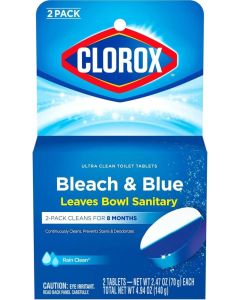 Bleach And Blue Leaves Bowl Sanitary 2 Tablets