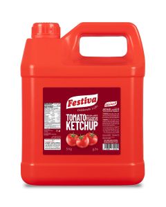 Premium Tomato Ketchup 5kg - Rich Tomato Sauce for Burgers, Sandwiches, Fries and Snacks - Cooking and Dipping Sauce