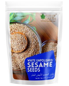 Organic Unpolished White Sesame Seeds 1KG For Eating Raw Til Seeds