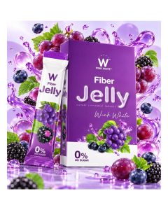 Wink White W Fiber Jelly Supplement / Berry Grape Jelly Sticks / 0% No Sugar / Lifestyle Nutrition Product