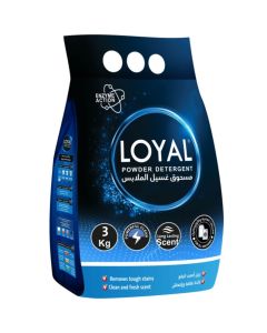 Powder Detergent with Enzyme Action Powerful Clean & Long Lasting Scent Removes Tough Stains - 3 kg