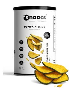 SNAACS Crispy Pumpkin Slices 85 g / Toasty & Naturally Sweet / Air-Fried Vegetable Snack