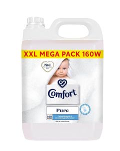 Comfort Pure Fabric Conditioner 160 Wash 4.8L, Dermatologically Tested / Hypoallergenic Fabric Softener / For sensitive Baby Skin