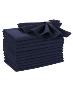 Hausattire Reusable Napkins Cloth Washable 100 Cotton 18x18 Inch Dinner NapkinsTable Napkins for Spring Easter Basket Decor Set of 12 Cloth Napkins for Home Banquet Wedding Navy